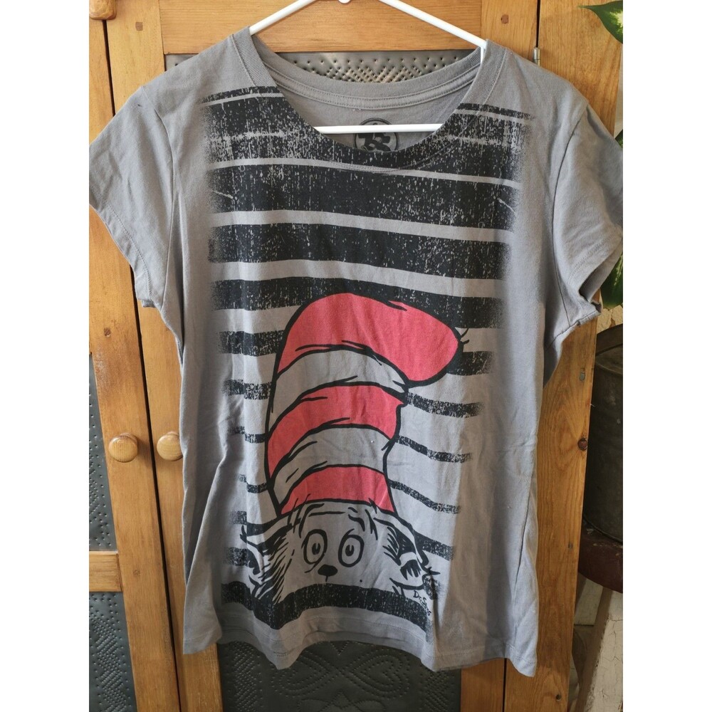 Dr. Suess Youth XXL Tshirt Gray Black